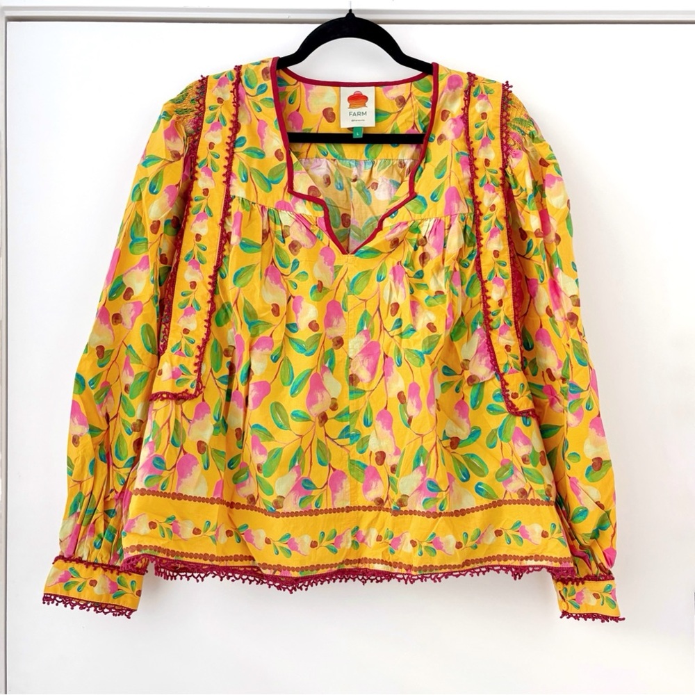 Farm Rio Mini Cashew Blouse L
